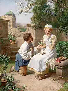 Romantic Scene in the Belvedere Garden