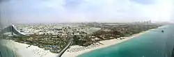 Aerial view of Jumeirah from the Burj Al Arab