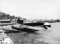 Port Moresby Flying Boat Base in 1940, with an Australian Guinea Airways plane, pre war