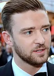 Color photograph of Justin Timberlake in 2013