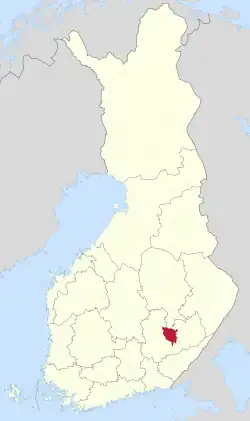Location of Juva in Finland