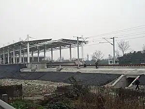 Chengdu–Dujiangyan high-speed railway under construction