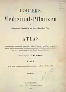 Köhler's Medizinal Pflanzen title page Volume 1