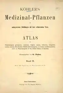 Köhler's Medizinal Pflanzen title page Volume 2