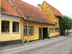 Old houses on Kirkestræde (Church Street) in Køge