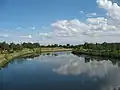Kłodnica River in Zabrze-Makoszowy