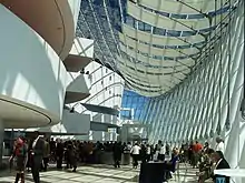 The concourse of the Kauffman Center for the Performing Arts