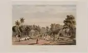 A plantation camp of slaves in Surinam, with Gerard Voorduin, 1860-1862