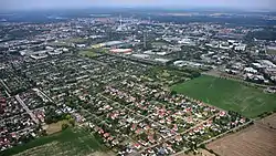 Aerial view of Dessau