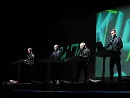 Kraftwerk performing in Kyiv, in 2008