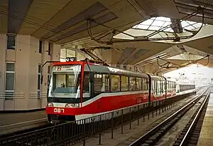 Metrotram in Kryvyi Rih (Ukraine) was separated from the streets, but later it was upgraded to be compatible with common tramways.
