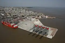 Katoen Natie in the port of Montevideo, Uruguay