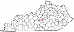 Location within Kentucky