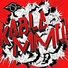 The word "Kablammo!" on top of an explosion against a red background