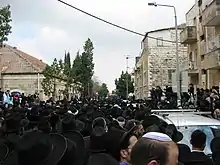 Funeral procession in the Bucharim neighbourhood of Jerusalem