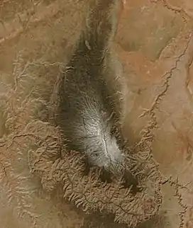 Satellite view of the Kaibab Plateau