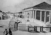 Passage with colonnades, Singapore, c. 1840