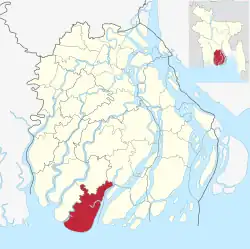 Location of Kalapara
