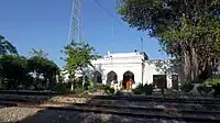 Kaliam Awan railway station, view from across the tracks