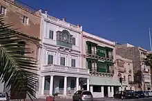 Houses along the Kalkara waterfront