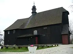 A wooden church in Zimna Wódka