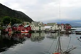 View of the village harbor