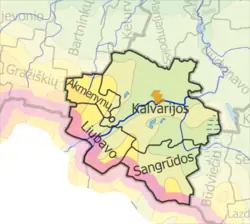 Location of Kalvarija