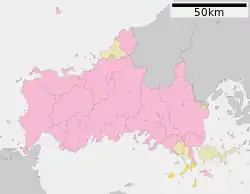 Location of Kaminoseki