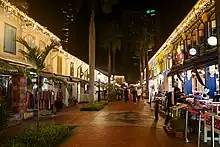 Kampong Glam Bussorah Pedestrian Mall (Night)