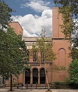 Congregation Baith Israel Anshei Emes, the oldest Jewish congregation in Brooklyn, is located in the Kane Street Synagogue, originally built as the Middle Dutch Reformed Church (1855–56)