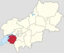 Location of Kangzhuang Town in Yanqing District