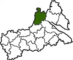 Raion location in Cherkasy Oblast