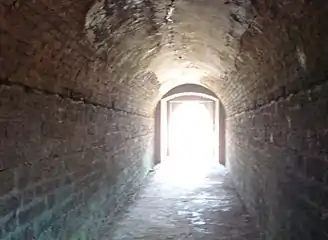 The old entrance to the fort
