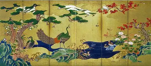 Flowers and Birds of the Four Seasons, Hakutsuru Fine Art Museum.