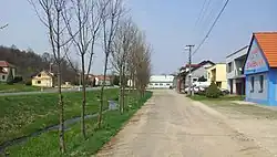 A street along the Černý Stream