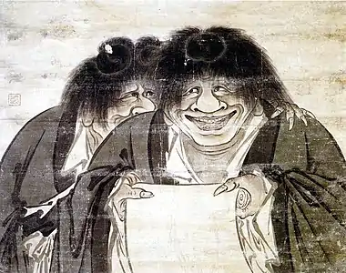 Han Shan and Shi De. Early 1600s. Important Cultural Property