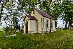 Cemetery chapel in Kolechowice (2022)
