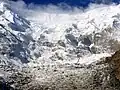 Snow mountains and glaciers, close to Karakoram Highway