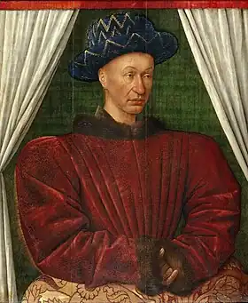 Miniature of Charles the seventh of France.