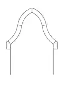 Reverse ogee arch