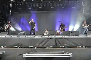 Karnivool performing in 2014