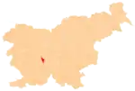 Location of the Municipality of Borovnica in Slovenia