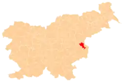 The location of the Municipality of Kozje