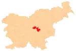 The location of the Municipality of Litija
