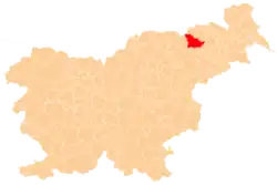 The location of the City Municipality of Maribor
