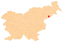 The location of the Municipality of Podlehnik