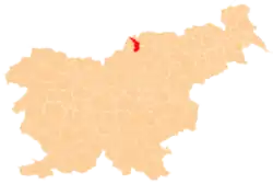 The location of the Municipality of Ravne na Koroškem