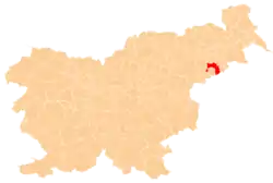 Location of the Municipality of Videm in Slovenia