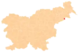The location of the Municipality of Zavrč