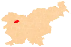 The location of the Municipality of Železniki